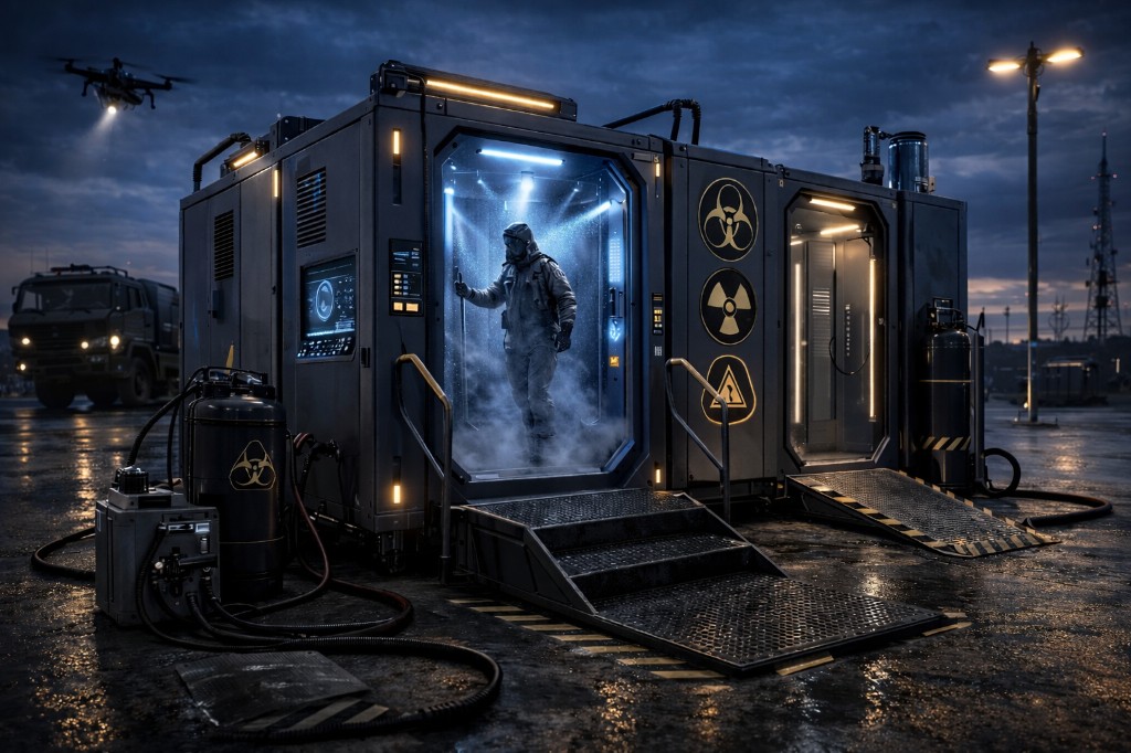 Mobil dekontaminasyon modülleri görseli